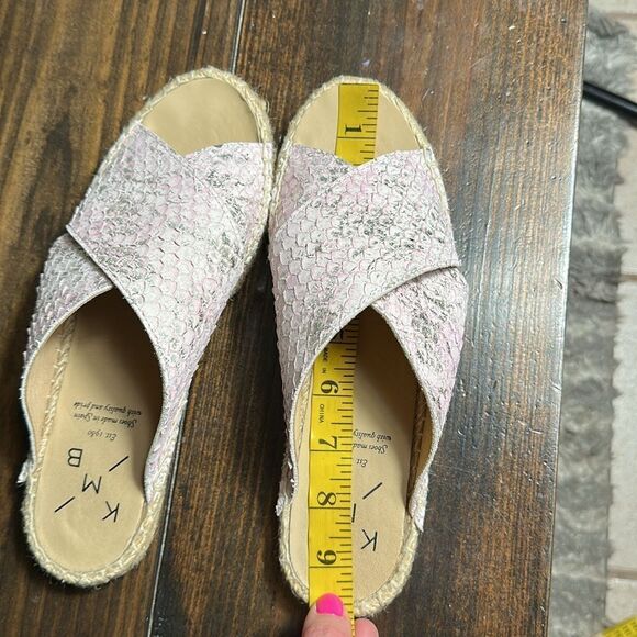 Anthropologie KMB Snake Print Espadrille Slide Sandals - Picture 14 of 14